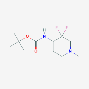 tert-butyl N-(3,3-difluoro-1-methylpiperidin-4-yl)carbamate