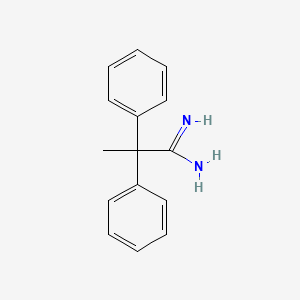 molecular formula C15H16N2 B12441281 2,2-Diphenylpropanimidamide CAS No. 173601-37-1