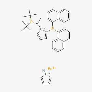 Cyclopenta-1,3-diene;ditert-butyl-[1-(2-dinaphthalen-1-ylphosphanylcyclopenta-2,4-dien-1-yl)ethyl]phosphane;iron(2+)