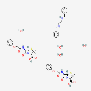 molecular formula C48H64N6O14S2 B1244129 Phenoxymethylpenicillin benzathine CAS No. 63690-57-3