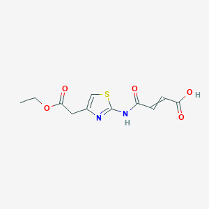 4-[[4-(2-Ethoxy-2-oxoethyl)-1,3-thiazol-2-yl]amino]-4-oxobut-2-enoic acid