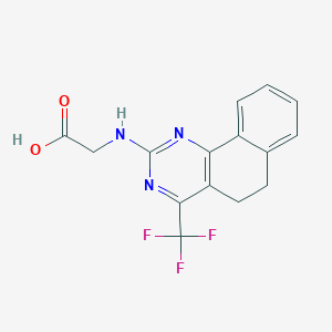 (4-(Trifluoromethyl)-5,6-dihydrobenzo[h]quinazolin-2-yl)glycine