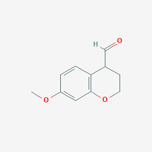 7-Methoxy-3,4-dihydro-2H-1-benzopyran-4-carbaldehyde