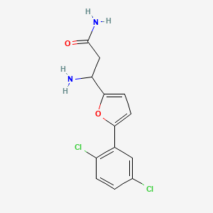 3-Amino-3-[5-(2,5-dichlorophenyl)furan-2-yl]propanamide