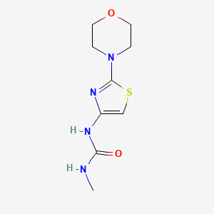 molecular formula C9H14N4O2S B12441375 1-Methyl-3-(2-morpholinothiazol-4-yl)urea 