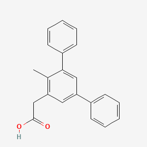 1-(Carboxymethyl)-3,5-diphenyl-2-methylbenzene