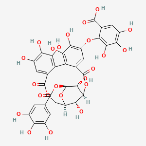 molecular formula C34H26O23 B1244140 Mallotinic acid 