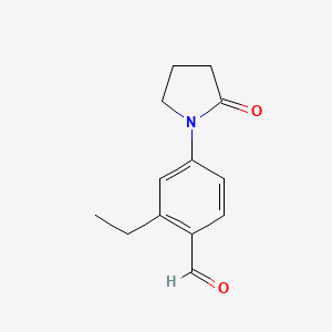 2-Ethyl-4-(2-oxopyrrolidin-1-YL)benzaldehyde