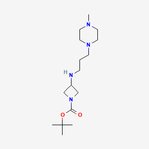 molecular formula C16H32N4O2 B12441485 1-Boc-3-[(4-methyl-piperazin-1-ylpropyl)-amino]-azetidine CAS No. 887580-89-4