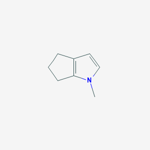 B124415 1-Methyl-1,4,5,6-tetrahydrocyclopenta[b]pyrrole CAS No. 147329-68-8