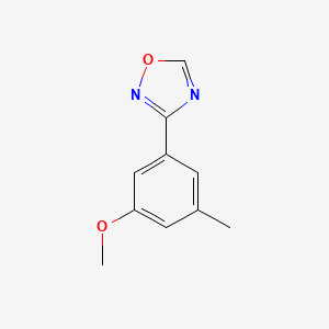 molecular formula C10H10N2O2 B12441505 3-(3-Methoxy-5-methylphenyl)-1,2,4-oxadiazole 