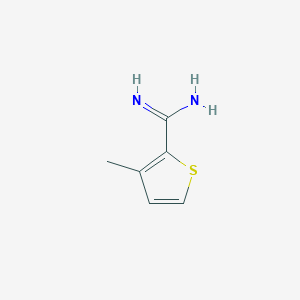 molecular formula C6H8N2S B12441627 3-Methylthiophene-2-carboximidamide 