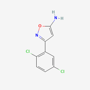 molecular formula C9H6Cl2N2O B12441713 3-(2,5-Dichlorophenyl)-1,2-oxazol-5-amine CAS No. 501902-21-2