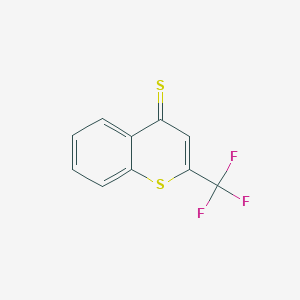 molecular formula C10H5F3S2 B12441754 2-Trifluoromethyl-4H-thiochromene-4-thione 