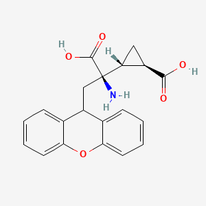 (1R,2R)-2-[(1R)-1-amino-1-carboxy-2-(9H-xanthen-9-yl)ethyl]cyclopropane-1-carboxylic acid