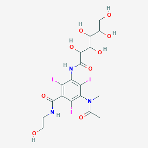 3-[acetyl(methyl)amino]-N-(2-hydroxyethyl)-2,4,6-triiodo-5-(2,3,4,5,6-pentahydroxyhexanoylamino)benzamide