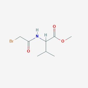 molecular formula C8H14BrNO3 B12441895 Methyl 2-(2-bromoacetamido)-3-methylbutanoate 