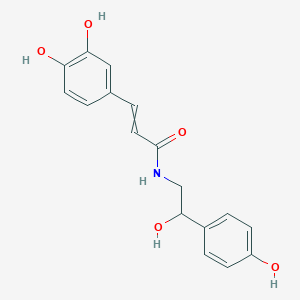 molecular formula C17H17NO5 B12441915 (2E)-3-(3,4-dihydroxyphenyl)-N-[2-hydroxy-2-(4-hydroxyphenyl)ethyl]prop-2-enamide 