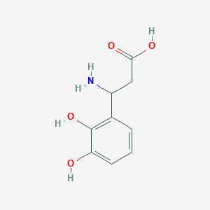 molecular formula C9H11NO4 B12441978 3-Amino-3-(2,3-dihydroxyphenyl)propanoic acid CAS No. 32906-20-0