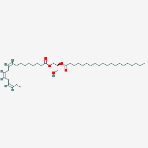 molecular formula C41H74O5 B1244203 1-α-亚麻油酰-2-花生四烯酰-sn-甘油 