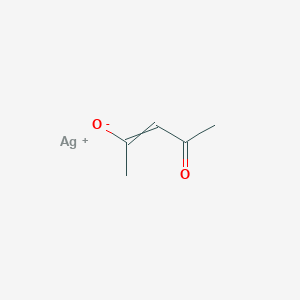 molecular formula C5H7AgO2 B12442063 Silver(1+) 4-oxopent-2-en-2-olate 