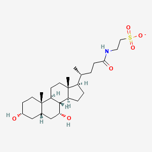 molecular formula C26H44NO6S- B1244207 Taurochenodeoxycholate anion 