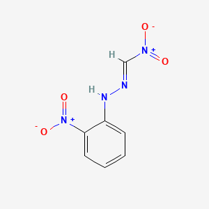 molecular formula C7H6N4O4 B1244209 Nitromethanal-2-nitrophenylhydrazone CAS No. 52298-20-1