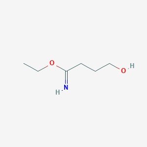 molecular formula C6H13NO2 B12442090 Ethyl 4-hydroxybutanimidate CAS No. 887579-53-5