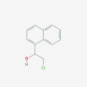 molecular formula C12H11ClO B12442097 2-Chloro-1-(naphthalen-1-yl)ethan-1-ol 