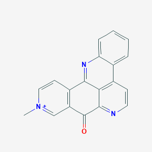 molecular formula C19H12N3O+ B1244212 Deoxyamphimedine 