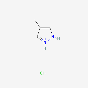 molecular formula C4H7ClN2 B12442120 4-methyl-2H-pyrazol-1-ium chloride 