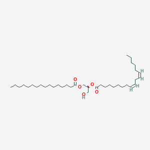 molecular formula C37H68O5 B1244216 1-棕榈酰-2-亚油酰-sn-甘油 