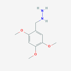 molecular formula C10H16N2O3 B12442171 [(2,4,5-Trimethoxyphenyl)methyl]hydrazine CAS No. 887595-27-9