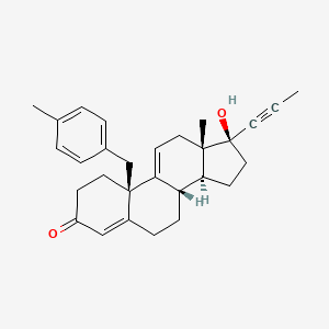 molecular formula C29H34O2 B1244220 Steroid antagonist, 2 