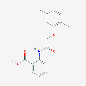 molecular formula C17H17NO4 B12442232 2-{[(2,5-Dimethylphenoxy)acetyl]amino}benzoic acid 