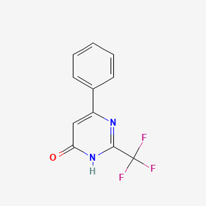 molecular formula C11H7F3N2O B12442234 4-Hydroxy-2-trifluoromethyl-6-phenylpyrimidine 