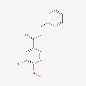 1-(3-Fluoro-4-methoxyphenyl)-3-phenylpropan-1-one