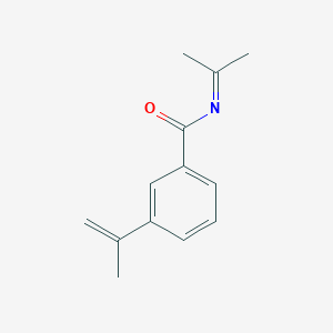 molecular formula C13H15NO B12442259 3-(prop-1-en-2-yl)-N-(propan-2-ylidene)benzamide 