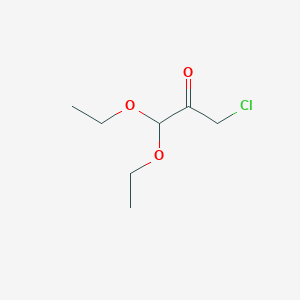 molecular formula C7H13ClO3 B12442280 3-Chloro-1,1-diethoxypropan-2-one 