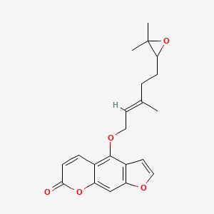 molecular formula C21H22O5 B1244229 Epoxybergamottin CAS No. 206978-14-5