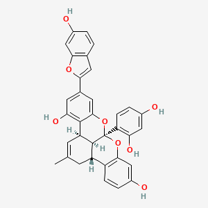 molecular formula C34H26O8 B1244230 Mulberrofuran G 