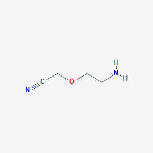 molecular formula C4H8N2O B12442300 2-(2-Aminoethoxy)acetonitrile 