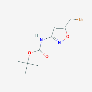 tert-butyl N-[5-(bromomethyl)-1,2-oxazol-3-yl]carbamate