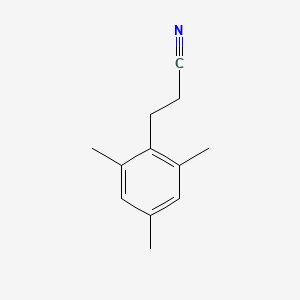 molecular formula C12H15N B12442320 3-Mesitylpropanenitrile CAS No. 27645-05-2