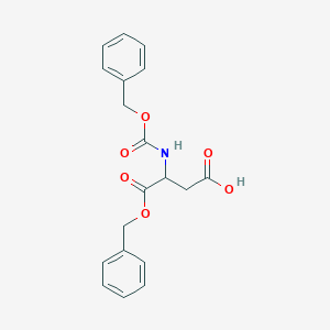 molecular formula C19H19NO6 B12442337 4-Oxo-4-phenylmethoxy-3-(phenylmethoxycarbonylamino)butanoic acid CAS No. 4515-20-2