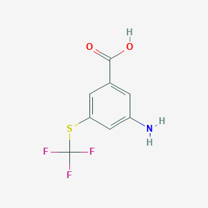 3-Amino-5-[(trifluoromethyl)thio]benzoic acid