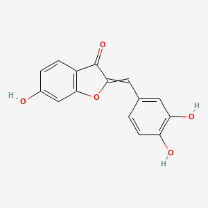 molecular formula C15H10O5 B12442356 3(2H)-Benzofuranone, 2-[(3,4-dihydroxyphenyl)methylene]-6-hydroxy- 