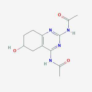 N-[2-(Acetylamino)-5,6,7,8-tetrahydro-6-hydroxy-4-quinazolinyl]acetamide