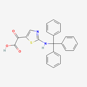 Oxo({2-[(triphenylmethyl)amino]-1,3-thiazol-5-yl})acetic acid