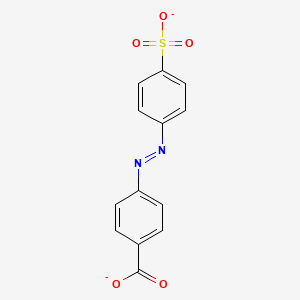 molecular formula C13H8N2O5S-2 B1244237 4-Carboxylato-4'-sulfonatoazobenzene 